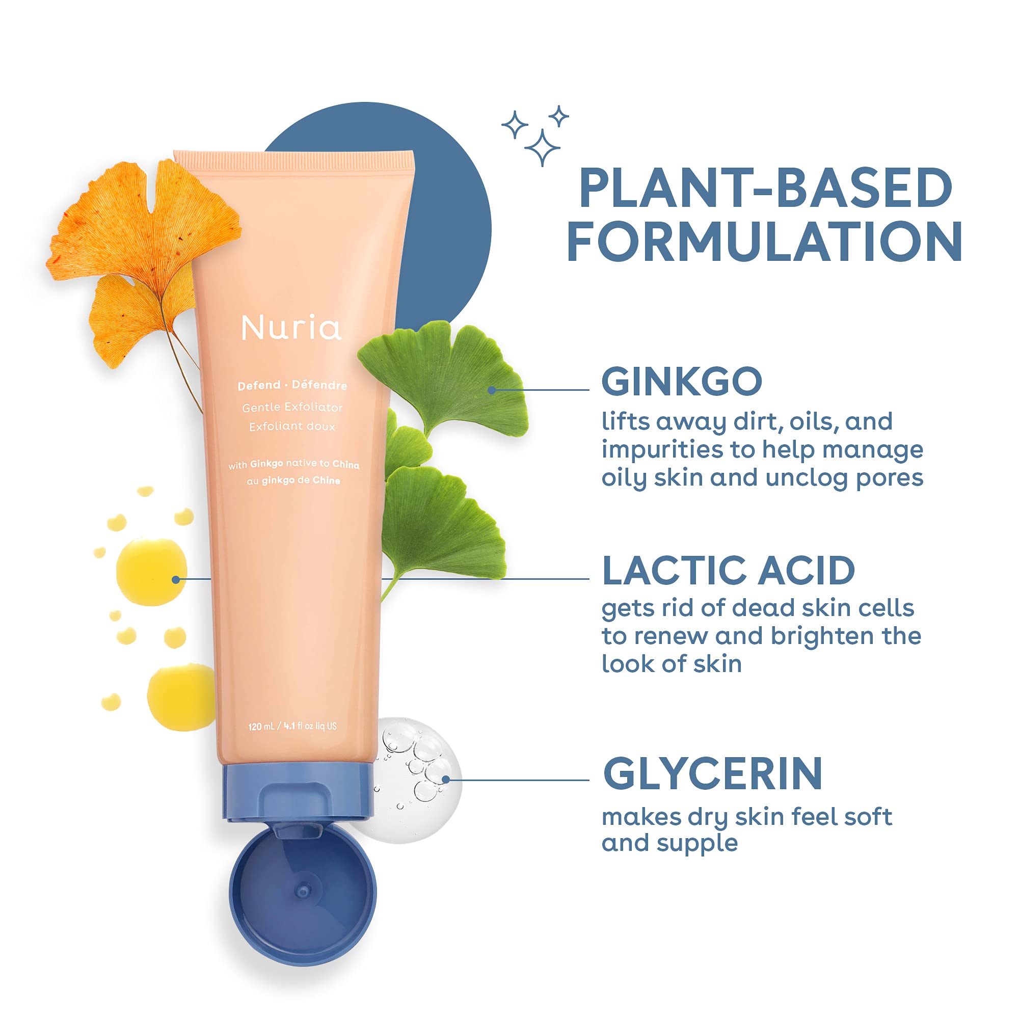 Nuria Defend Gentle Exfoliator 4.1 OZ